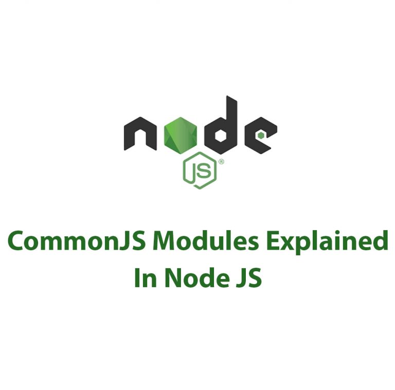 CommonJS Modules In Node JS