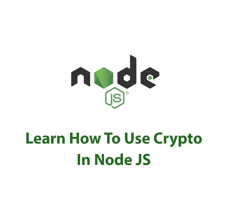 Using Crypto In Node JS