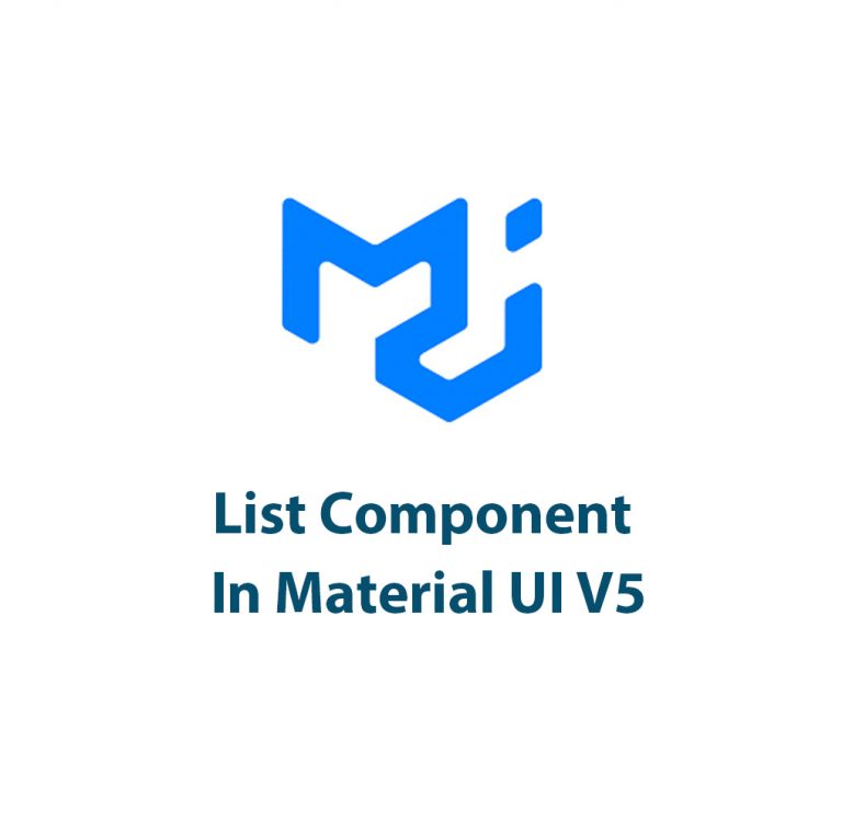 Lists In Material UI V5